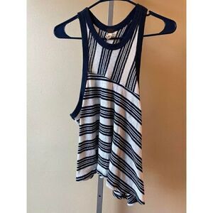 We the Free Blue and White Jersey Tank Top Size XS